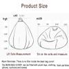 Bean Bag Chair Cotton Linen Bean Bag Chair Cover (No Filler) For Kids And AdultsWashable Ultra Soft Pouf Ottoman Beanbag Chair Lazy Armchair Couch Floor Seating Living Room Furniture ( Color : Sky blu view 2
