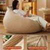 Bean Bag Chair Cotton Linen Bean Bag Chair Cover (No Filler) For Kids And AdultsWashable Ultra Soft Pouf Ottoman Beanbag Chair Lazy Armchair Couch Floor Seating Living Room Furniture ( Color : Sky blu view 3