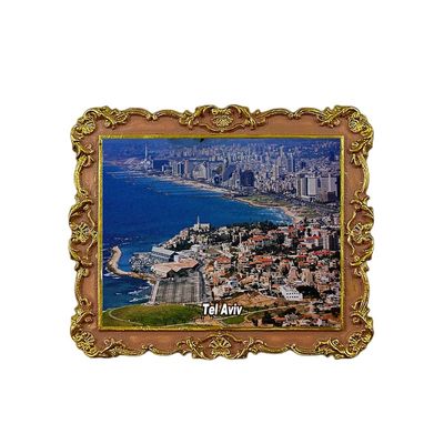 Tel Aviv Israel Refrigerator Magnet 3D Travel Souvenir Fridge Decoration Magnetic Sticker Craft Collection