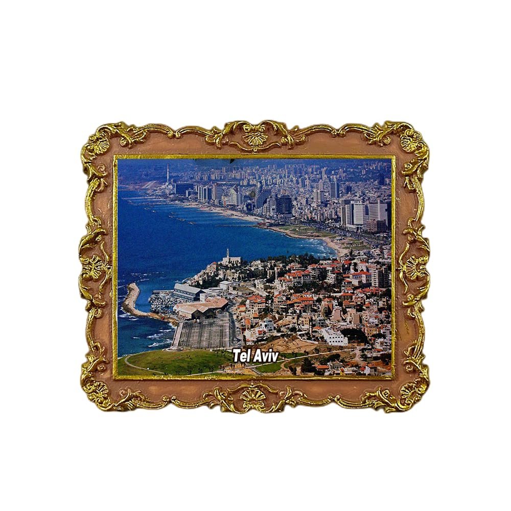 Tel Aviv Israel Refrigerator Magnet 3D Travel Souvenir Fridge Decoration Magnetic Sticker Craft Collection