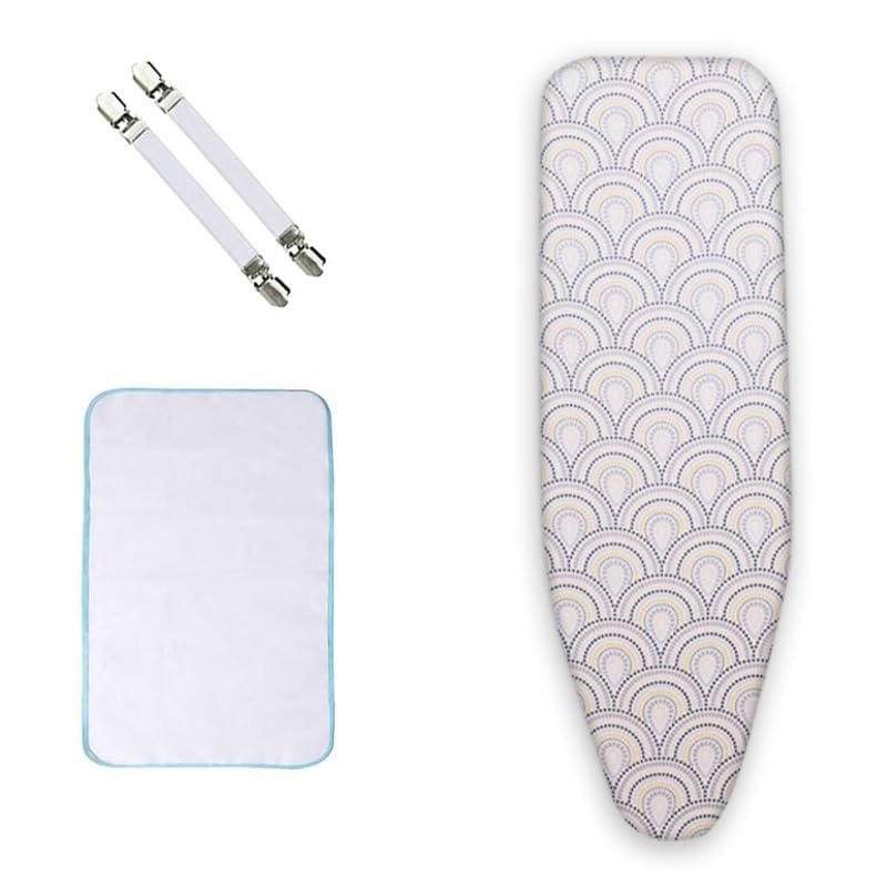 WInara Standard Iron Board Cover with Protective Scorch Mesh Cloth, 36x13in, 38x13in, 43x14in, 48x15in Extra Thick Ironing Board Covers, The Peacock Opens its Tail Motifs (Size : 38x13in(97x33cm))