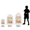 KafePross Personalized Santa Sack with Name for Kids Presents, Giant Cotton Linen Christmas Bag with Drawstring, Large Toy Bag with Initial & Name view 2
