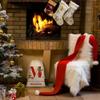 KafePross Personalized Santa Sack with Name for Kids Presents, Giant Cotton Linen Christmas Bag with Drawstring, Large Toy Bag with Initial & Name view 4
