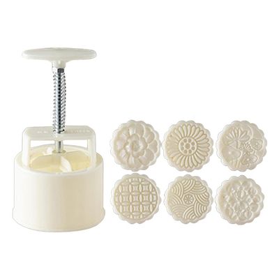 Cake Pop Mold, Cupcake Liners, Multifunctional Practical Cookie Stamp Moon Cake Maker Exquisite Blossom Pastry Tool Bath Bomb Press DIY Festival Decoration Hand Cutter Cake Mold