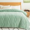 COOVA Sage Green Fleece King Blanket for Bed - Super Soft Cozy Plush Fuzzy Blanket for Sofa,Premium Sherpa Warm Large Throw for Women,Couch,Chair,90x102 Inches view 1