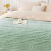 COOVA Sage Green Fleece King Blanket for Bed - Super Soft Cozy Plush Fuzzy Blanket for Sofa,Premium Sherpa Warm Large Throw for Women,Couch,Chair,90x102 Inches view 3