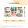 Personalized Banner Large Banners Lovely succulent plants Banner for Lndoor Outdoor Party Signs With Four Metal Round Holes Banners Sign for Business Party Decoration view 2