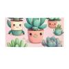 Personalized Banner Large Banners Lovely succulent plants Banner for Lndoor Outdoor Party Signs With Four Metal Round Holes Banners Sign for Business Party Decoration view 4