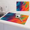 Dish Drying Mat For Kitchen Absorbent Abstract Colors Pattern Counter Drying Pad Drainer Rack Pad Microfiber Drying Pad Fast Dry Dish Rack Mat For Rack Coffee Mat Sink Mats 18  24 Inch view 1