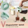 2 Pack Wide Mouth Mason Jar Lids V-Shaped with Handle, Mason Jar Pour Spout Lid with Extended Flip Lid Easy to Open, Airtight Leak Proof and Durable view 3