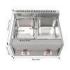 Gas Fryer, 3.2 Gal Commercial Gas Deep Fryer with 2 Tank Propane Deep Fryer/Countertop Propane Gas Fryer for Home Restaurants Chicken Wings Chips Frying view 2
