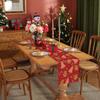 Gingerbread Christmas Decorations Red Table Runner Pink Tree Glitter Xmas Winter Candy Cane Holiday Kitchen Dining Merry Christmas Table Decor 13x72 in view 2