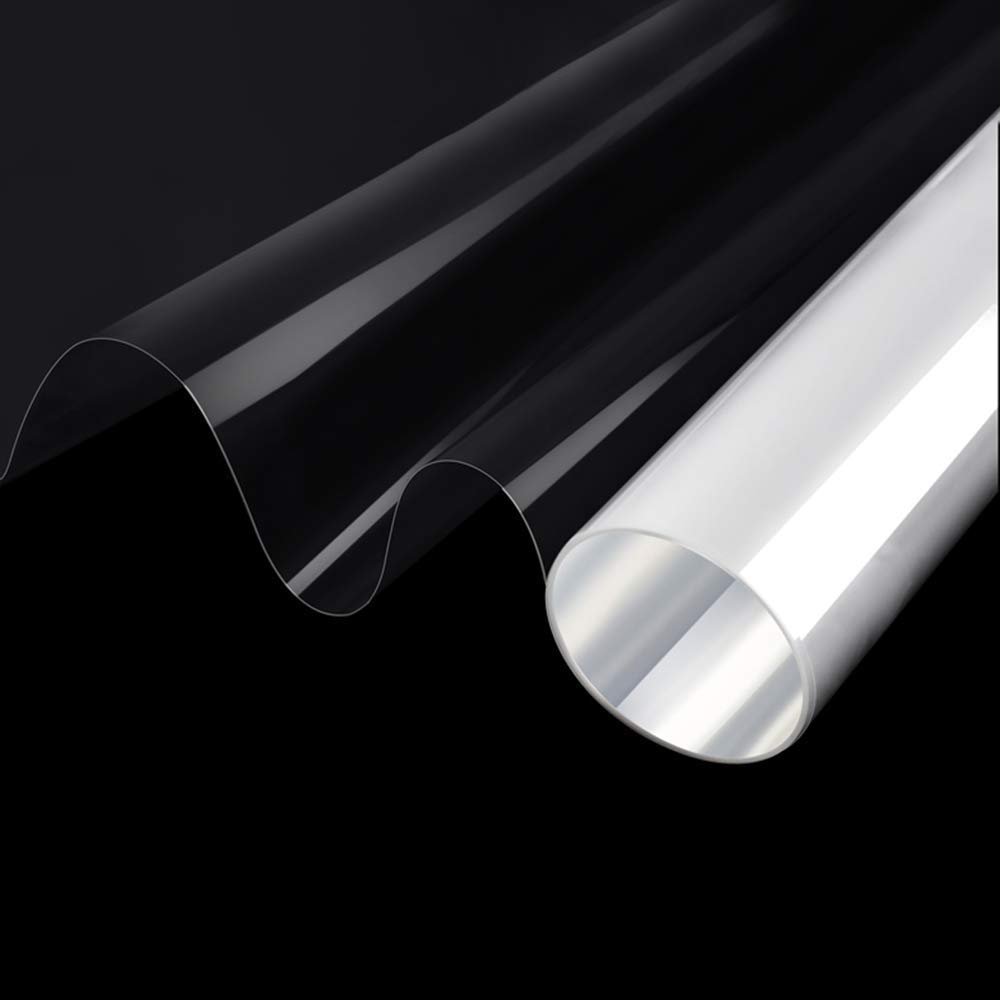 4mil 0.1mm Clear Security and Safety Window Film Shatterproof Glass Protective Vinyl Adhesive UV Blocking Explosion-Proof Tranparent Film, 60Inch x 10Feet
