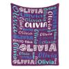 remberever Personalized Blankets for Kids with Names,Customized Blankets with Name for Adult,Custom Blanket,Gift for Birthday Christmas Valentines Day Gift view 2