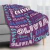 remberever Personalized Blankets for Kids with Names,Customized Blankets with Name for Adult,Custom Blanket,Gift for Birthday Christmas Valentines Day Gift view 4