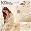 Thick Rabbit Plush Sofa Covers 1 2 3 Seater, Non-Slip Sofa Slipcovers for Corner L Shape, Sofa Cover Warm Velvet Sofa Cushion Covers, Washable for Sectional Couch (Camel,70x180cm) view 3
