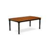 HomeStock Kitchen Table Set 9 Piece Dining Set with Chairs - Modern Black Cherry Finish Table & Chair Set view 2
