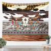 Cow Skull Kids Tapestry,Cow Fur Cowhide Print Wall Tapestries,Boys Girls Adults Room Decor,Aztec Geometric Patchwork Boho Wall Hanging,Rustic Farmhouse Home Wall Decor,Medium 59.1 x 59.1 Inches view 1