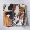 Cow Skull Kids Tapestry,Cow Fur Cowhide Print Wall Tapestries,Boys Girls Adults Room Decor,Aztec Geometric Patchwork Boho Wall Hanging,Rustic Farmhouse Home Wall Decor,Medium 59.1 x 59.1 Inches view 2