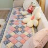 Boho Patchwork Magic Sofa Seat Slipcover, Anti-Slip Quilted Thick Cushion Couch Cover, Print Pet Mat Bed Blankets for Puppy Cat, Super Soft Pad Furniture Protector (Pink Blue,35.4*63inch/90*160cm) view 4