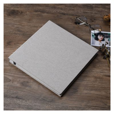 Photo Albums Photo Album Diy Film Self-adhesive Commemorative Album Fresh Handmade Linen Photo Album Memory Book Romantic Couple Creative Gift Album de fotos