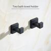 Wall Mounted Coat Rack Wall Mounted Coat Hook Hanger Matte Black Stainless Steel Hooks for Bathroom Towels Kitchen Office Home Storage Hook Coat Rack Wall Mounted view 4