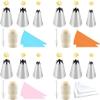 Cake Piping Tips 7 Pcs Cake Decorating Kits Piping Tips Nozzles Set Icing Nozzles Pastry Bags Coupler Piping Nozzle Kit view 3