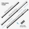 Goowin 4 Pcs Tension Curtain Rod, No Drilling Short Spring Rod, Rustproof Small Tension Rod, Mini Thin Tension Rods for Closet, Cabinets, Cupboard, Kitchen (Black, 16-28 inch) view 3