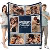 Custom Blanket with Photo Personalized Family Photo Blanket Photo Blanket Personalized Memorial Personalized Blankets for Adults (C,51 * 59in 130x150cm) view 1