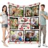Custom Blanket with Photo Personalized Family Photo Blanket Photo Blanket Personalized Memorial Personalized Blankets for Adults (C,51 * 59in 130x150cm) view 3