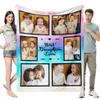Custom Blanket with Photo Personalized Family Photo Blanket Photo Blanket Personalized Memorial Personalized Blankets for Adults (C,51 * 59in 130x150cm) view 4