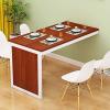 Topjia Wall Mounted Folding Dining Table Space Saving,Wood Wall Mounted Table Kitchen Table Foldable Wall Table,Modern Home Office Fold Up Table Desk view 1