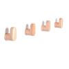 Wall Mounted Coat Rack 4 Pcs Modern Wood Hook, Coat Hooks Wood Hanger Scarf Key Holder, Wood Wall Decoration, Wall Rack Minimalist Coat Rack Wall Mounted view 1