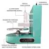 4-12in Baking Birthday Cake Tools Automatic Birthday Cake Smoothing Coating Machine Cakes Plastering Cream Coating Filling Machine,Adjustable Rotating Speed,White view 2
