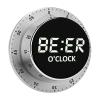Love Beer O'Clock 60 Minute Timer Stainless Steel Wind Up Magnetic Timer Time Management for Cooking Kitchen view 1