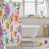 Daisy Kids Shower Curtains,Flowers Leaves Rustic Farmhouse Bathroom Curtains for Boys Girls Adults,Daisy Florals Romantic Colorful Bright Waterproof Curtains,12 Hooks Suits,72" W x 78" L view 3