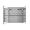 Liviza 30" X 32" Bathroom Medicine Cabinet with LED Mirror, Recessed or Surface LED Bathroom Medicine Cabinet with Clock & Temp Display, Outlets & USBs, Double Opening Door view 3