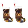 BTCOWZRV Personalized Fruits Basket Christmas Stockings 18" Large Stockings Santa Classic Xmas Fireplace Hanging Stockings for Family Stocking Gifts Holiday Decoration Season Party Decor view 3