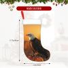 BTCOWZRV Personalized Golden Sunset Bald Eagle Christmas Stockings 18" Large Stockings Santa Classic Xmas Fireplace Hanging Stockings for Family Stocking Gifts Holiday Decoration Season Party Decor view 4