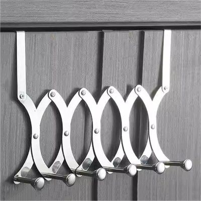 AHDFY Radiator Airer Dryer Clothes Drying Rack Rail,Towel Holder Hang,Durable Metal Indoor Clothes Dryer,Folding Airer Radiator,Retractable Clothes Drying Rack(6.5-37cm),4 Hooks (Under 4.5cm)