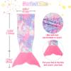 Catalonia Mermaid Tail Blanket for Girls, Glow in the Dark Mermaid Sleeping Bag for 3-14 yrs Kids, Mermaid Gift for Girls view 3