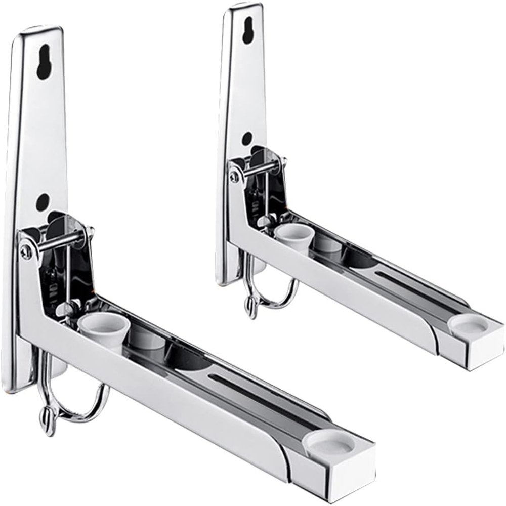 Microwave Oven Bracket Holder Stainless Steel Wall Mount Sturdy Adjustable Stand Rack Microwave Mount Bracket (Color : B)