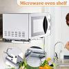 Microwave Oven Bracket Holder Stainless Steel Wall Mount Sturdy Adjustable Stand Rack Microwave Mount Bracket (Color : B) view 2