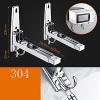 Microwave Oven Bracket Holder Stainless Steel Wall Mount Sturdy Adjustable Stand Rack Microwave Mount Bracket (Color : B) view 3