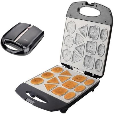 Electric Cookie MakerWaffle Makers & IronsHousehold Biscuit Machine Scones Breakfast Machine Waffle Cake Baking Pan,Makes 13 Cookies Per Operation