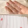 24 Pcs Clear Plastic Shower Curtain Hooks for Bathroom C Shape Shower Rings for Rod Rust Proof Curtain Rings view 4