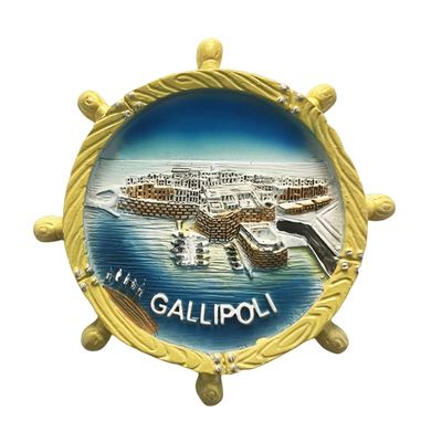 3D Gollipoli Italy Fridge Magnet Travel Souvenir Refrigerator Decoration Magnetic Sticker Hand Painted Craft