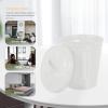 STOBAZA 1pc Cute Desktop Waste Bin Lid Creative Small Garbage Container for Office and Home Adorable Flowerpot Style Storage Pot for Tabletop Use view 4