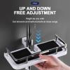 BEIJIALY Shower Rails Caddy Storage Shelf, Shower Shelf for Shower Rail Shower Caddy Shelves, Bathroom Shower Rack Organizer Sponge Holder No Drilling Shower Holder for Bathroom (Black Round) view 3
