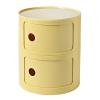 Round Nightstand with Drawers,Small Bedside Table with Storage,Round Storage Cabinet with Sliding Door,Modern End Table Side Table,Plastic Bedside Table Chest for Living Room Bedroom Bathroom view 1